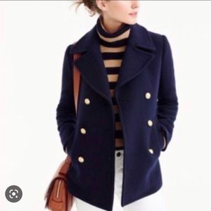 J Crew Classic Wool Peacoat (excellent condition) Like new